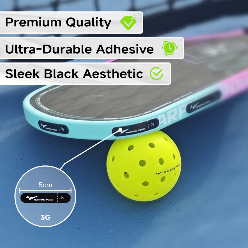 Pickleball Paddle Lead Tape (20-Pack, Black)