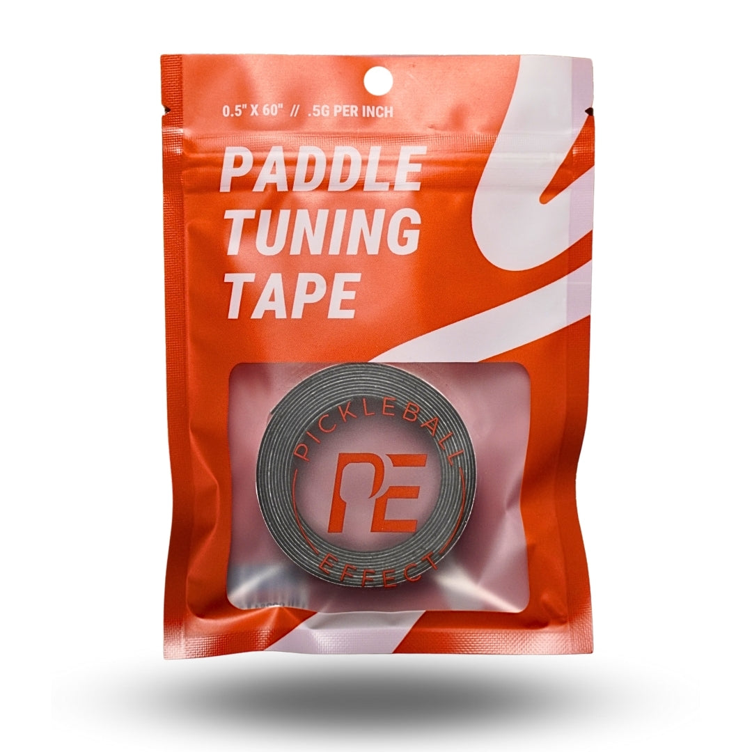 Pickleball paddle tuning tape